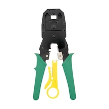 Orret Home 3 Lü Modüler İrtibat Pensesi 4p-4c, 6p-6c Ve 8p-8c Rj11 Rj12 Rj45 Ethernet Kablo Jak Çakma Pensesi, Ağ Ve Telefon Kablosu Sıkma Aracı-kablo Soyucu Hediyeli-asorti Renk