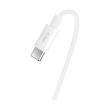 Usb-c - Usb-c 30cm 65w Pd/qc Hızlı Şarj/data Kablosu Beyaz Beyaz