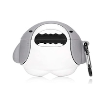 Pro Için Kılıf Figürlü Silikon Crtn-fgr-lght-fry Airpods Pro İle Uyumlu Kılıf - Süt Beyazı Diğer