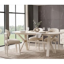 Viona Mdf Açılır Yemek Masası+6 Sandalye Aytaşı