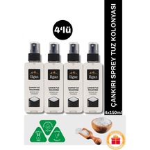 Çankırı Tuz Kolonyası 4'lü Sprey Set Ferahlatıcı Ve Otantik Koku Deneyimi - 4x150 Ml