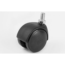 Mobilya Tekeri Döner Plastik H64Mm 3-8Inç Vidalı