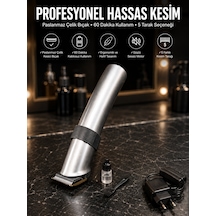 4 Taraklı Taşınabilir Profesyonel Saç Ve Sakal Kesme Tıraş Makinesi Yeni Nesil - Lisinya