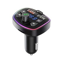 Pdateknoloj Q7 Pd 20w Araç Fm Transmitter 5.3 Bluetooth Araç Kiti 2usb Port, 1type-c Hızlı Şarj Çıkışlı Çakma