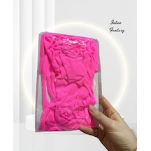 Intive Lingerie Intive Fantasy Neon Pembe Büstiyerli Alt Çamaşırlı 2 Parça Vücut Pembe