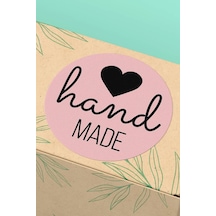Pembe Hand Made Kargo Sticker 3x3cm St2172 Çok Renkli