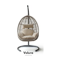 Class Bahçe Salıncağı - Krem İp Krem Minder Ekru