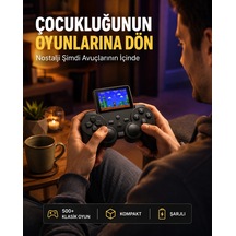 2.4 İnç Hd Renkli Ekranlı 500-in-1 Taşınabilir Retro Oyun Konsolu, Kablolu Tv Bağlantısı Ve Uzun Pil Ömrü 08635958