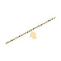 Diamond Line - Gülaylar - Sarı Altın 14 Ayar Toplu Bileklik Standart N11.21783 Sarı Altın