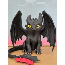 Toothless Figür 20cm-3d Baskı-kolleksiyonluk Biblo