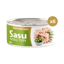 Sasu Jalapeno Biberli Ton Balığı Bütün Dilim 6 x 160 G