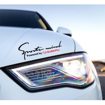 Subaru Mind Kaput Üzerinde Araba Sticker Yapıştırması