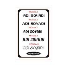 20x4cm 1 Adet Isim Yazı Araba Sticker Çıkartma -oto Sticker-araba Sticker