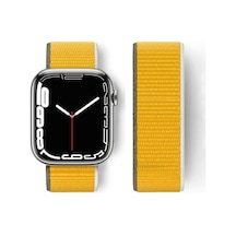 Watch 42mm Hasırlı Cırtcırtlı Kordon - Sarı Diğer