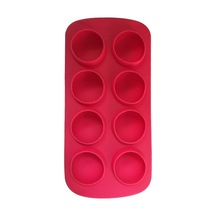 Yystore Yaratıcı Diy Mutfak Buz Kalıbı Yarı Dairesel Buz Küpü Buz Kalıbı Kırmızı