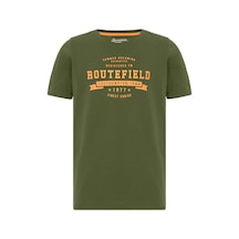 Routefıeld Routefield Tory Kids Unisex Çocuk Yeşil Tişört 33 Haki
