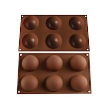Silikon Yuvarlak Çikolata Kek Dondurma Reçine Kalıbı Goldcakes
