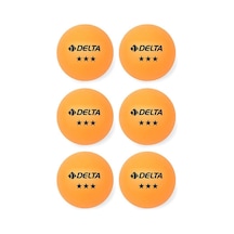 Delta 3 Yıldız Turuncu 6 Adet Masa Tenisi (Pinpon) Topu - Ept 583