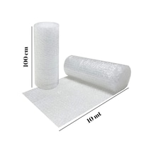 Balonlu Ambalaj Naylonu 100 Cm X 10 Metre 40 Gram Patpat Havalı Ambalaj Naylonu Rulo Sarım