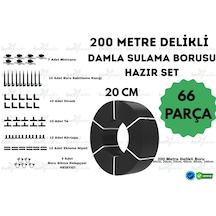 Lovemygarden 200 Metre Kendinden 20cm Delikli Damla Sulama Borusu Ve Sulama Seti - Ø16 Mm