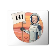 Elon Musk Telegram Astronot Mouse Pad Mousepad
