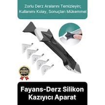 Çok Amaçlı Mutfak Banyo Fayans Derz Silikon Temizleme Kazıyıcı Sıyırıcı Ve Uygulayıcı Aparat 6 Parça