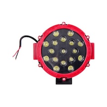 10V-30V Led Lamba Off-Road 17 X 3W Yuvarlak 155 X 155 Kırmız N11.50338