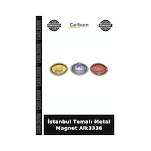Özel Üretim Hediyelik Hatıra Dekoratif Turistik Koleksiyon İstanbul Temalı Metal Magnet Alk3336