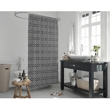 Zethome Jackline Banyo Duş Perdesi 1076 Tek Kanat 1X180X200 gri