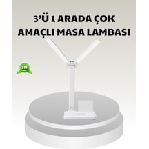 Led Işıklı Masa Lambası Göz Yormayan, Kısılabilir Ve Esnek Başlıklı - Karışık