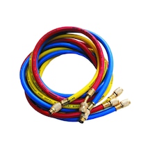 Gaz Şarj Hortumu 3 Lü Takım 90cm R410a Manifold Servis Hortum Seti