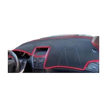 Peugeot 206 Yeni Göğüs Modellerine Uygun Torpido Koruma Halısı Kenar Renk Kırmızı