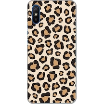 Redmi 9a Uyumlu Vahşi Zarafet Leopar Desenli Baskılı Silikon Kılıf Renkli