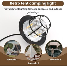 Jokmae Açık Hava Kamp Aydınlatması, Şarjlı El Fenerleri Siyah Çok Renkli