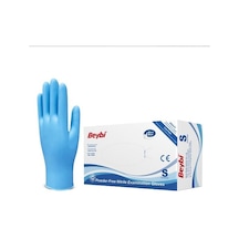 Beybi Mavi Pudrasız Nitril Eldiven S Diğer