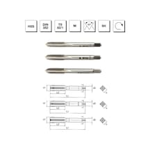 Mte Makina Takım M4 Hss Dın 352 Metrik Normal Vidalı 3'lü Takım Kılavuzu El Kılavuzu - B00100040400