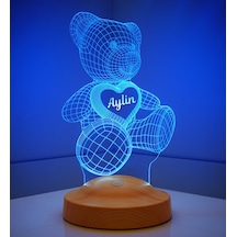 3D Led Lamba 3 Boyutlu Ayı Teddy Kişiye Özel Hediye Gecelambası 3D Led Lamba 3 Boyutlu Ayı Teddy Kişiye Özel Hediye Gecelambası