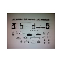 Renault Master 2004-2009 33 Parça Torpido Kaplama Renk Ceviz