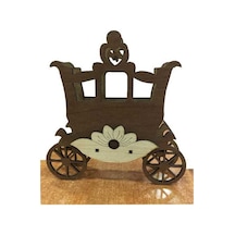 Prenses Arabası Peçetelik Kahverengi