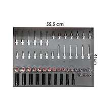 Dorf 55 Parça Lokma Seti Havalı Yıldız Torx Dolu Eva Seti 55,5cm X 41cm