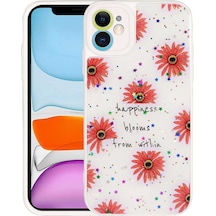 Apple iPhone 11 Uyumlu Kamera Korumalı Sert Desenli Klfs Pami Kılıf-no6 NO6