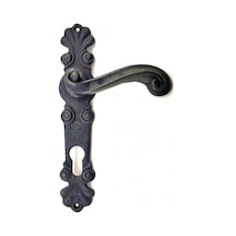 Antika Tarz Dekoratif Pirinç Okyanus Oda Kapı Kolu - 230x46 Mm, Oksit Diğer
