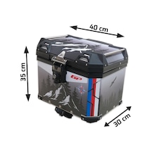 Gp Kompozit Dsn06 Universal 37 Lt Desenli Alüminyum Motosiklet Çantası Diğer