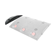 İleri Trafik Oval Hız Kesici Kapağı Yol Kasisi 10 x 30 x 4 CM Eko Siyah - İLT5201-SYH
