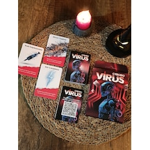 Virüs Cyborg Strateji Oyun Kartları - Kese Hediyeli 50 Kart