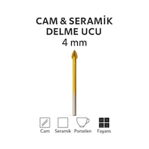 Merttools Cam & Seramik Delme Matkap Ucu 4 Mm