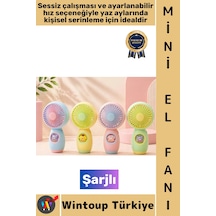 Vantilatör Kompakt Taşınabilir Hafif Sessiz Çalışma Ev Ofis Seyahat Yaz Serinleme Sevimli Şık Anime
