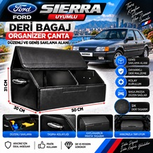 Ford Sierra Uyumlu Oto Bagaj Organizeri Deri Bagaj Kutu Çanta 1