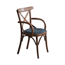 Gazzini Thonet Kolçaklı Sandalye Mavi