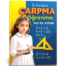 Sıfırdan Çarpma Öğrenme Yaz-sil Kitabı Birinci Ve İkinci Sınıfla